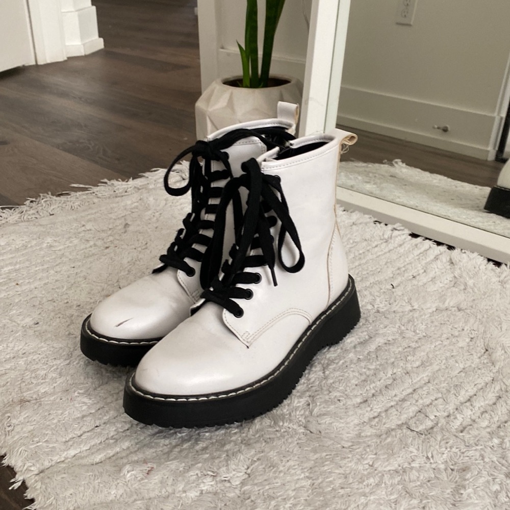 Madden girl white booties